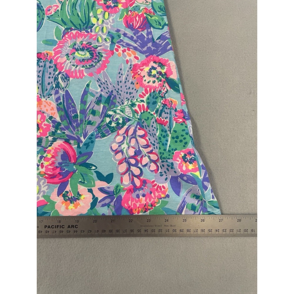 Lilly Pulitzer Vibrant Floral Kristen Shift Dress V-Back Tropical Lattice SM - Picture 13 of 14